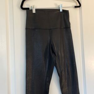 Black Shimmer Lululemon Align Tights